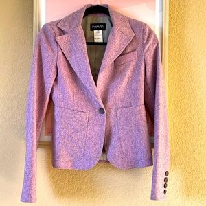 Sharp Italian wool blazer grey/pink S